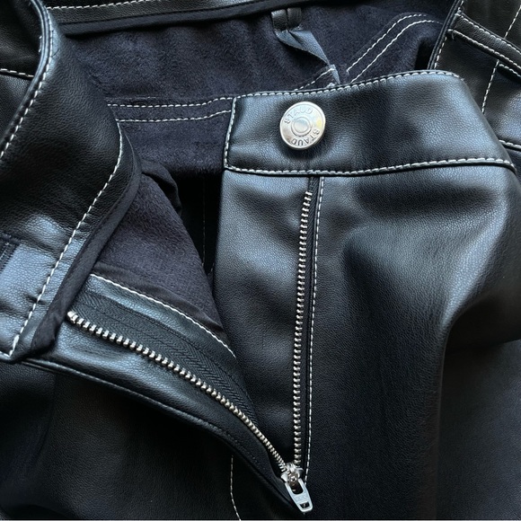 Staud Domino Pant Black Vegan Leather, NWOT - Picture 9 of 13